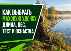 Как выбрать маховую удочку: длина, вес, тест и оснастка