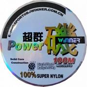 Фото powwer winner d-0,35 мм, l-100 м,  разрывная нагрузка 14,60 кг (10 шт)
