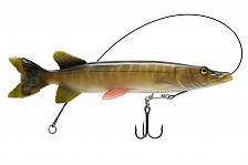 Фото виброхвост оснащенный kyoda live pike, размер 190 мм, вес 60 гр, цвет 055, 1 шт