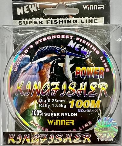 Фото power kingfisher  winner d-0,25 мм, l-100 м, цвет серый (10 шт)
