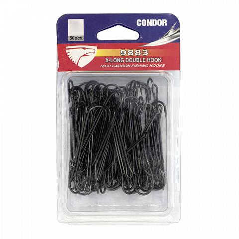 Фото крючок-двойник condor x-long double hook №1 bn (50 шт/упак)