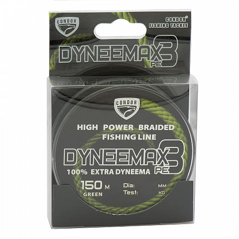 Фото dyneemax 8 d-0,203 мм, l-150 м, цвет зеленый, разрывная нагрузка 17,50 кг