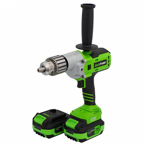 Фото шуруповёрт jack power 20v, 4 ah li-ion 2 аккум., 130нм, professional
