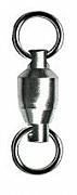 Фото вертлюг с подшипн. ball bearing swivel with solid ring, цвет black nikel, размер 2 (50шт.)