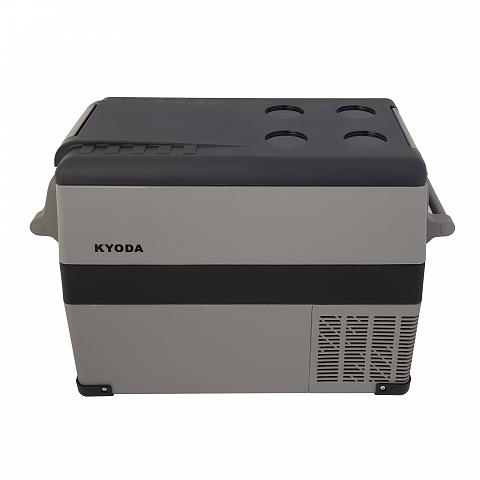 Фото автохолодильник kyoda cf45h, двухкамерный, объем 45 л, вес 12,9 кг