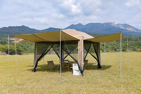 Фото шатер туристический kyoda 4 стороны, р.300*300*260 см